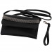 Show Story Women's Girls Punk Black/Red Zip Fashion Outdoor Crossbody Bag Handbag,FB90011