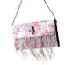 Show Story Women's Girls Punk Skull Feather Gems Design Fashion Outdoor Evening Clutch Handbag Bag,FB90022 