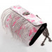 Show Story Women's Girls Punk Skull Feather Gems Design Fashion Outdoor Evening Clutch Handbag Bag,FB90022 