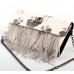 Show Story Women's Girls Punk Skull Feather Gems Design Fashion Outdoor Evening Clutch Handbag Bag,FB90023