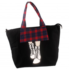 Show Story Women's Girls Black Stiletto High-heel Fashion Design Handbag Shoulder Bag,FB90027