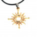 SCOO Fashion Skull Glittery Artificial Gem Cross Amulet Pendant Necklace FS90010JE00