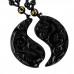 SCOO Fashion Hand of Buddha Buddhist Symbol Natural Stone Amulet Pendant Necklace FS90158FC00