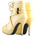 Sexy Punk Strap Buckles Zip High Heel Platform Ankle Boots