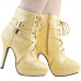 Sexy Punk Strap Buckles Zip High Heel Platform Ankle Boots