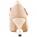 SHOW STORY Retro Bow Pointed Toe Exquisite Pearl Heel Dress Ankle Bootie,LF60422 