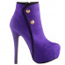 Show Story Hot Two Tone Button Platform Stiletto Heel Party Ankle Bootie,LF80829