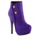 Show Story Hot Two Tone Button Platform Stiletto Heel Party Ankle Bootie,LF80829