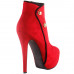 Show Story Hot Two Tone Button Platform Stiletto Heel Party Ankle Bootie,LF80829