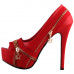 Show Story Punk Multi-Colour Zip Peeptoe Platform High Heel Stiletto Pump,LF80836