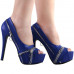 Show Story Punk Multi-Colour Zip Peeptoe Platform High Heel Stiletto Pump,LF80836