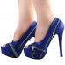 Show Story Punk Multi-Colour Zip Peeptoe Platform High Heel Stiletto Pump,LF80836