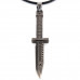 SCOO Unisex Stainless Steel Dagger Knife Biker Pendant Charm Amulet Necklace in Gift Bag 