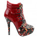Show Story Punk Buckle Night Sky High Heel Stiletto Platform Ankle Boots
