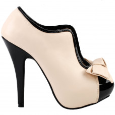 Punk Spider Web Lace-Up High-top Bone High Heel Platform Ankle Boots Black/Grey Punk Spider Web Lace-Up High-top Bone High Heel Platform Ankle Boots Black/Grey