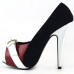 Hot Three Tone Peeptoe Buckle Platform High Heel Party Pumps