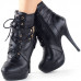 Sexy Punk Strap Buckles Zip High Heel Platform Ankle Boots