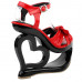 Sexy Black Red Criss Cross Heart Heel Wedge Platform Sandals