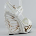 SHOW STORY Sexy Strappy Bride Wedding Wedge Butterfly Heel Sandals Shoes,LF51801