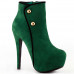 Show Story Hot Two Tone Button Platform Stiletto Heel Party Ankle Bootie,LF80829