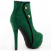 Show Story Hot Two Tone Button Platform Stiletto Heel Party Ankle Bootie,LF80829