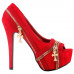 Show Story Punk Multi-Colour Zip Peeptoe Platform High Heel Stiletto Pump,LF80836