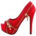 Show Story Punk Multi-Colour Zip Peeptoe Platform High Heel Stiletto Pump,LF80836