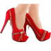 Show Story Punk Multi-Colour Zip Peeptoe Platform High Heel Stiletto Pump,LF80836