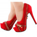 Show Story Punk Multi-Colour Zip Peeptoe Platform High Heel Stiletto Pump,LF80836