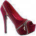 Show Story Punk Multi-Colour Zip Peeptoe Platform High Heel Stiletto Pump,LF80836