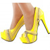 Show Story Punk Multi-Colour Zip Peeptoe Platform High Heel Stiletto Pump,LF80836